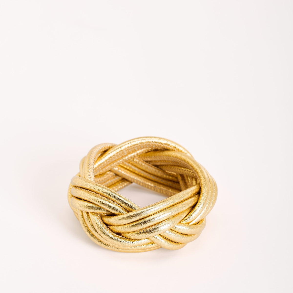 Nodo Marino Leather Bracelet, golden