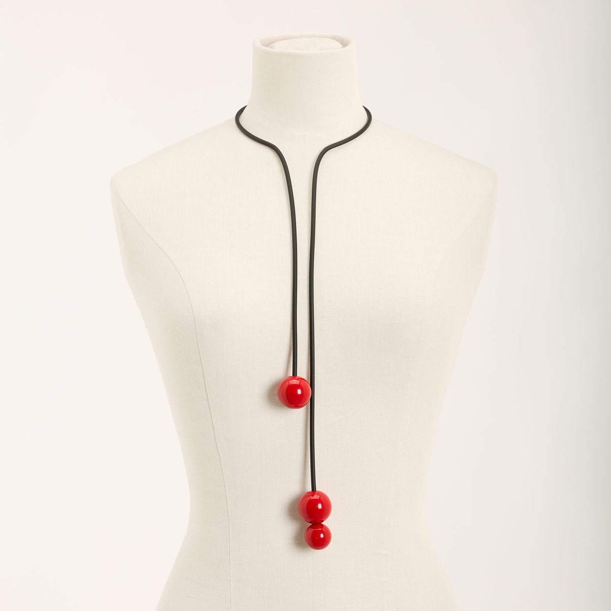 Play Long Necklace, red