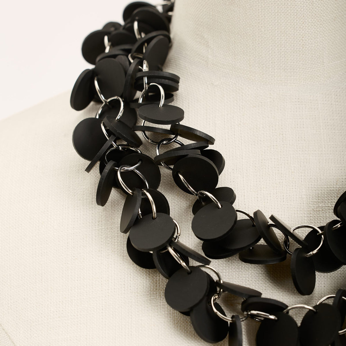 Collana Wings Lunga, nero