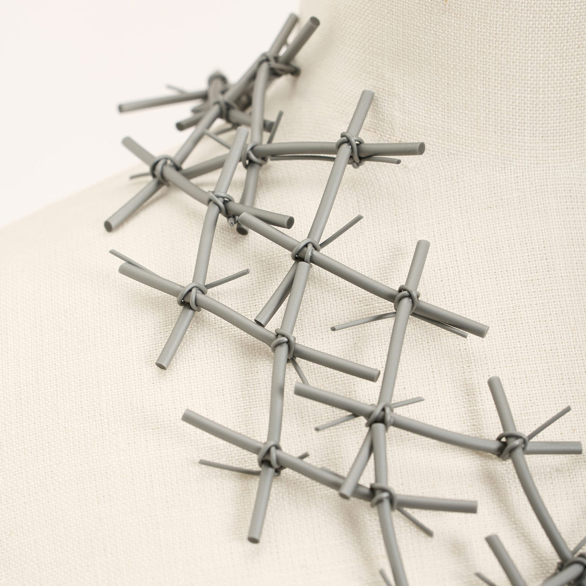 X Necklace, silver