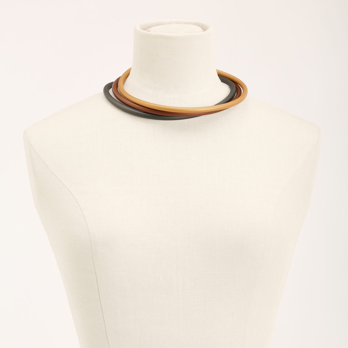 Collana Zoe Rubber, rame, oro e titanio